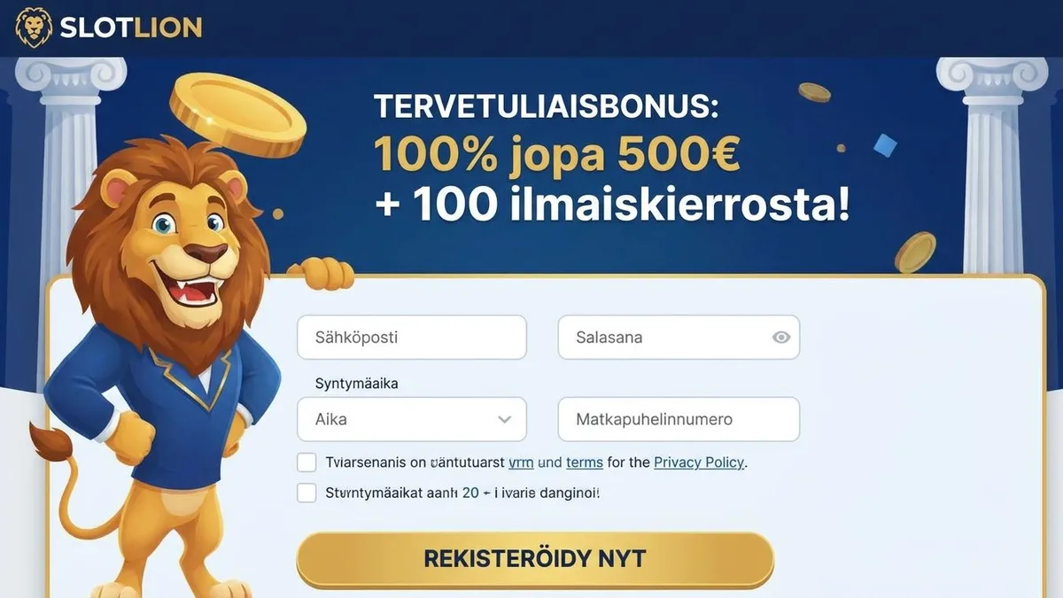 Rekisteröidy bonuksella